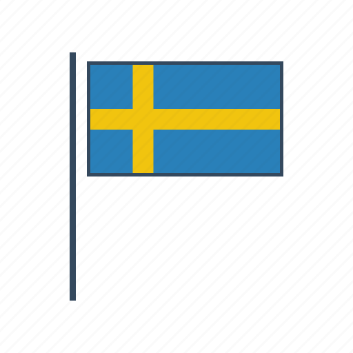 europe, flag, sweden 