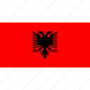 flag, europe, albania, country