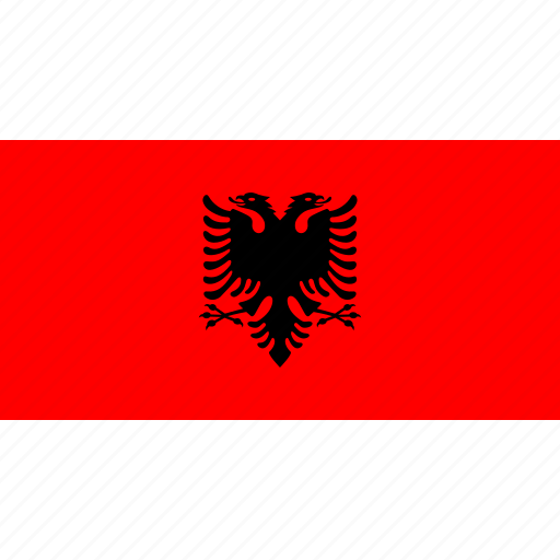 Flag, europe, albania, country icon - Download on Iconfinder