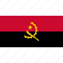 flag, angola, asia, country