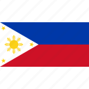 philippines, flag, asia, country