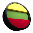 lithuania, flag, country, national, nation