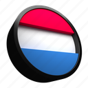 luxembourg, flag, country, national, nation