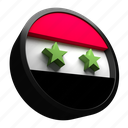 syria, flag, country, national, nation