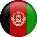 afghanistan, circle, country, flag, national, nation