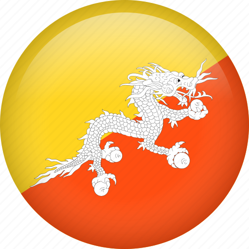 Bhutan, circle, country, flag, national, nation icon - Download on Iconfinder