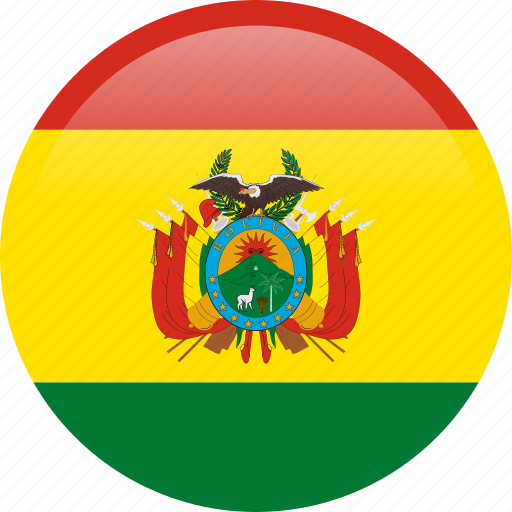 Bolivia, circle, country, flag, nation icon