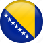 bosnia, circle, country, flag, national, nation 
