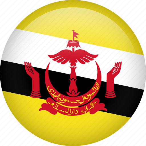 Brunei, circle, country, flag, nation, national icon - Download on Iconfinder