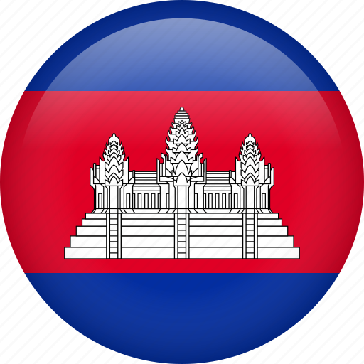 Cambodia, circle, country, flag, national, nation icon - Download on Iconfinder