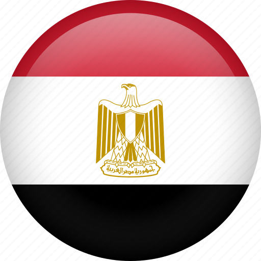 Egypt, circle, country, flag, national, nation icon - Download on Iconfinder
