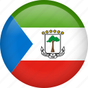 circle, country, equatorial guinea, flag, national, nation