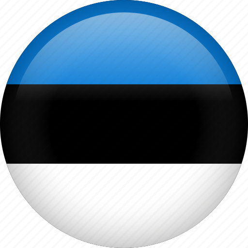 Estonia, circle, country, flag, national, nation icon - Download on Iconfinder