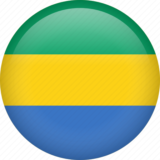 Gabon, circle, country, flag, nation icon - Download on Iconfinder