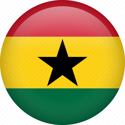 Ghana, circle, country, flag, nation icon - Download on Iconfinder