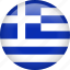 greece, circle, country, flag, nation 