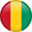 guinea, circle, country, flag, nation 