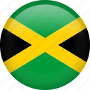 jamaica, circle, country, flag, national
