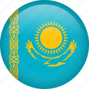 kazakhstan, circle, country, flag, national