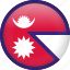 nepal, circle, country, flag, national 