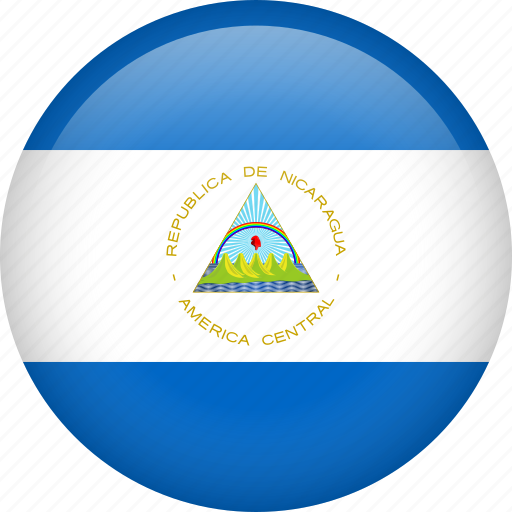 Nicaragua, circle, country, flag, national, nation icon - Download on Iconfinder