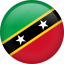 circle, country, flag, national, saint kitts and nevis, nation 