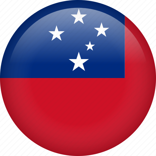Samoa, circle, country, flag, national, nation icon - Download on Iconfinder