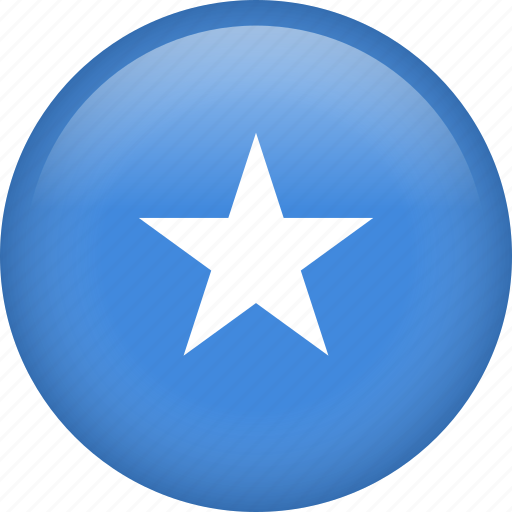 Somalia, circle, country, flag, national, nation icon - Download on Iconfinder