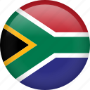 circle, country, flag, national, south africa, nation