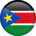 circle, country, flag, national, south sudan, nation