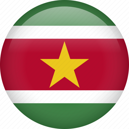 Suriname, circle, country, flag, national, nation icon - Download on Iconfinder