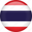 thailand, circle, country, flag, national, nation 
