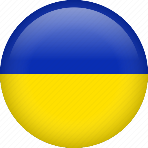 Ukraine, circle, country, flag, national, nation icon - Download on Iconfinder