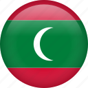 maldives, circle, country, flag, national