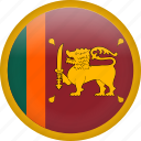 srilanka, circle, country, flag, national, nation