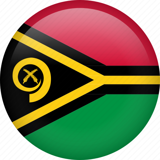 Flag, vanuatu, circle, country, national, nation icon - Download on Iconfinder