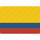 columbia, country, flag, international
