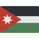 country, flag, international, jordan