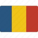 country, flag, international, romania