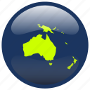 australia, continent, map