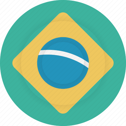 Brazil, country, flag, geography, national, nationality icon - Download on Iconfinder