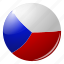 circle, country, czech, flag, flags, round, national 