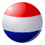 circle, country, flag, flags, netherlands, round, national 