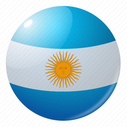 Argentine, circle, country, flag, flags, round, national icon - Download on Iconfinder