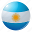 argentine, circle, country, flag, flags, round, national 