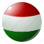 circle, country, flag, flags, hungary, round 