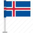 iceland, icelandic flag