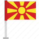 north, macedonia, flag