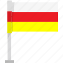 south, ossetia, flag
