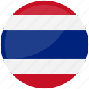 flag of thailand, thailand, thailand national flag, flag, country, nation, world